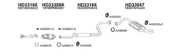 VENEPORTE 330085 Exhaust System